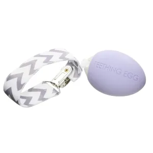 The Official Teething Egg Baby Teether in Multiple Colors. Teething Toys for Babies 0-6 Months and 6-12 Months (Lavender)