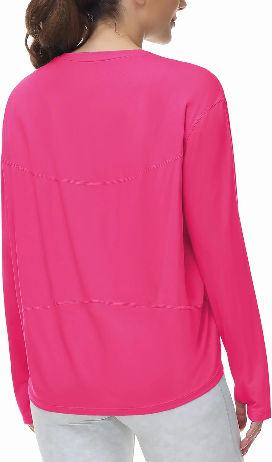 THE GYM PEOPLE Women's Long Sleeve Workout Shirts Back Loose Fit Running Tee Tops with Thumb Hole