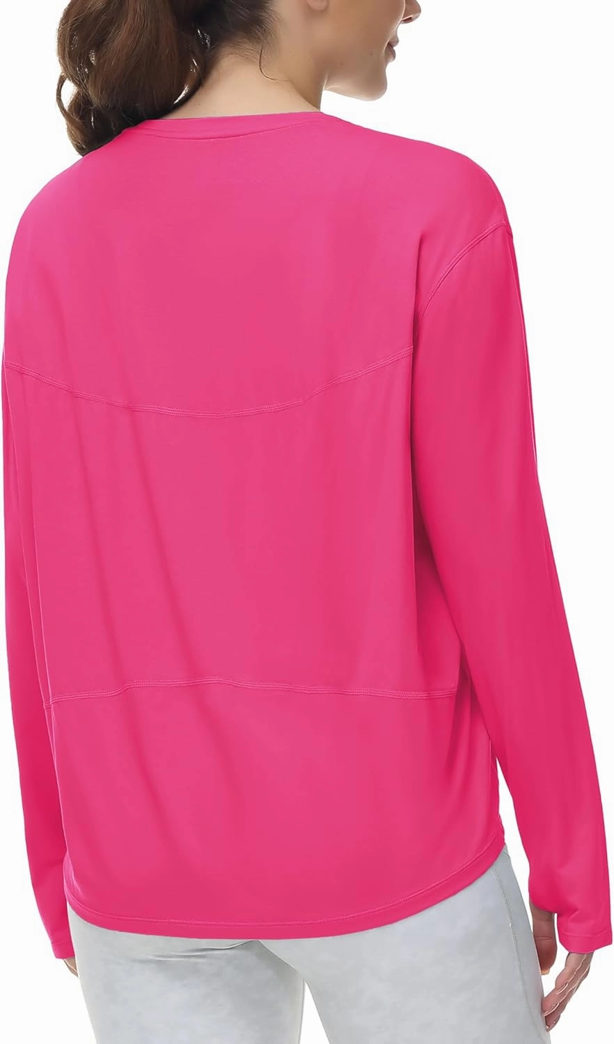 THE GYM PEOPLE Women's Long Sleeve Workout Shirts Back Loose Fit Running Tee Tops with Thumb Hole