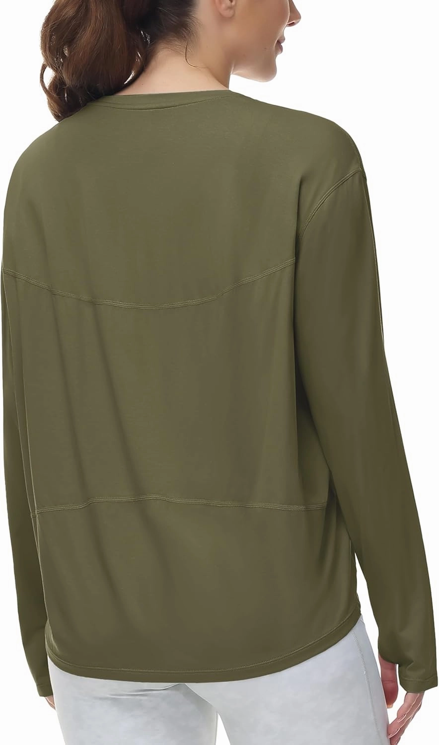 THE GYM PEOPLE Women's Long Sleeve Workout Shirts Back Loose Fit Running Tee Tops with Thumb Hole