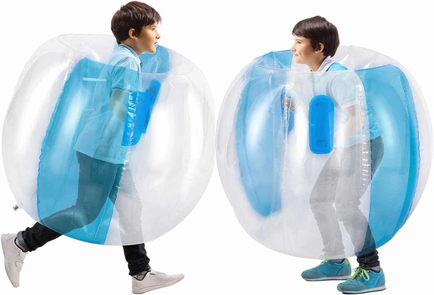 Theefun Bumper Balls, 2 Pack Inflatable Sumo Ball, 36inch Bopper Toys for Kids Physical Outdoor Active Play, Giant Human Hamster Knocker Body Zorb Ball, Body Bubble Soccer Ball