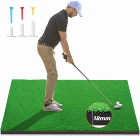 Thickened Hitting Mat: Chipping/Swing Artificial Turf Practice Mat for Backyard Driving, Indoor/Outdoor Golf Training Aids - Premium Golf Gift for Men/Dad/Golfers