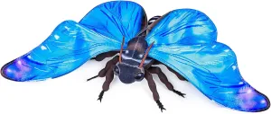 Tiny Heart Blue Morpho Plush Toy Stuffed Animal Realistic Butterfly Plush Toy Lovely Cute Soft Gifts for Kids Bedtime Companion Plushie Collection Interactive Play 11” Blue