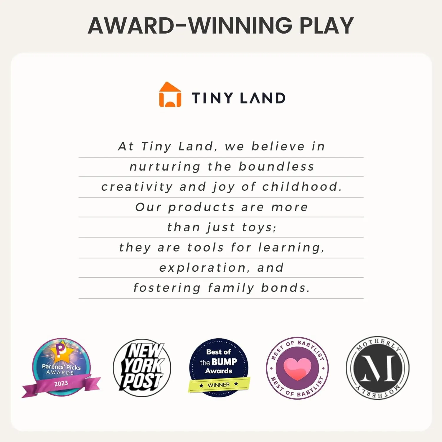 Tiny Land Montessori Baby Toy Set 4-6 Months – Early Learning Motor Skills Development Kit with 4-in-1 Soft Cloth Book, Spinning Rainbow Toy, Silicone Blocks, and Interactive Magic Tissue Box