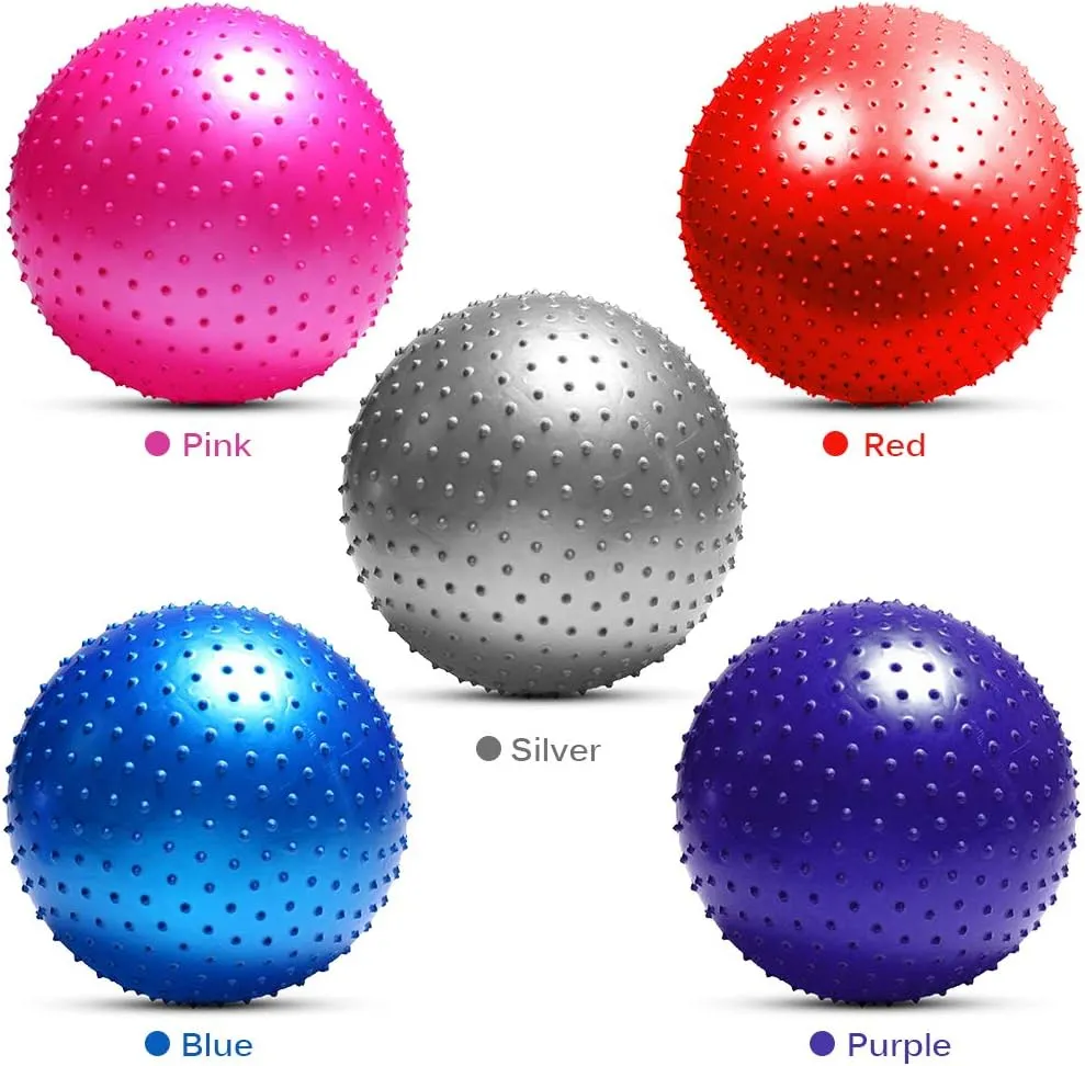 TOMSHOO Anti-Burst Yoga Ball Thickened Stability Balance Ball Pilates Physical Fitness Exercise Ball 55CM / 65CM / 75CM Gift Air Pump