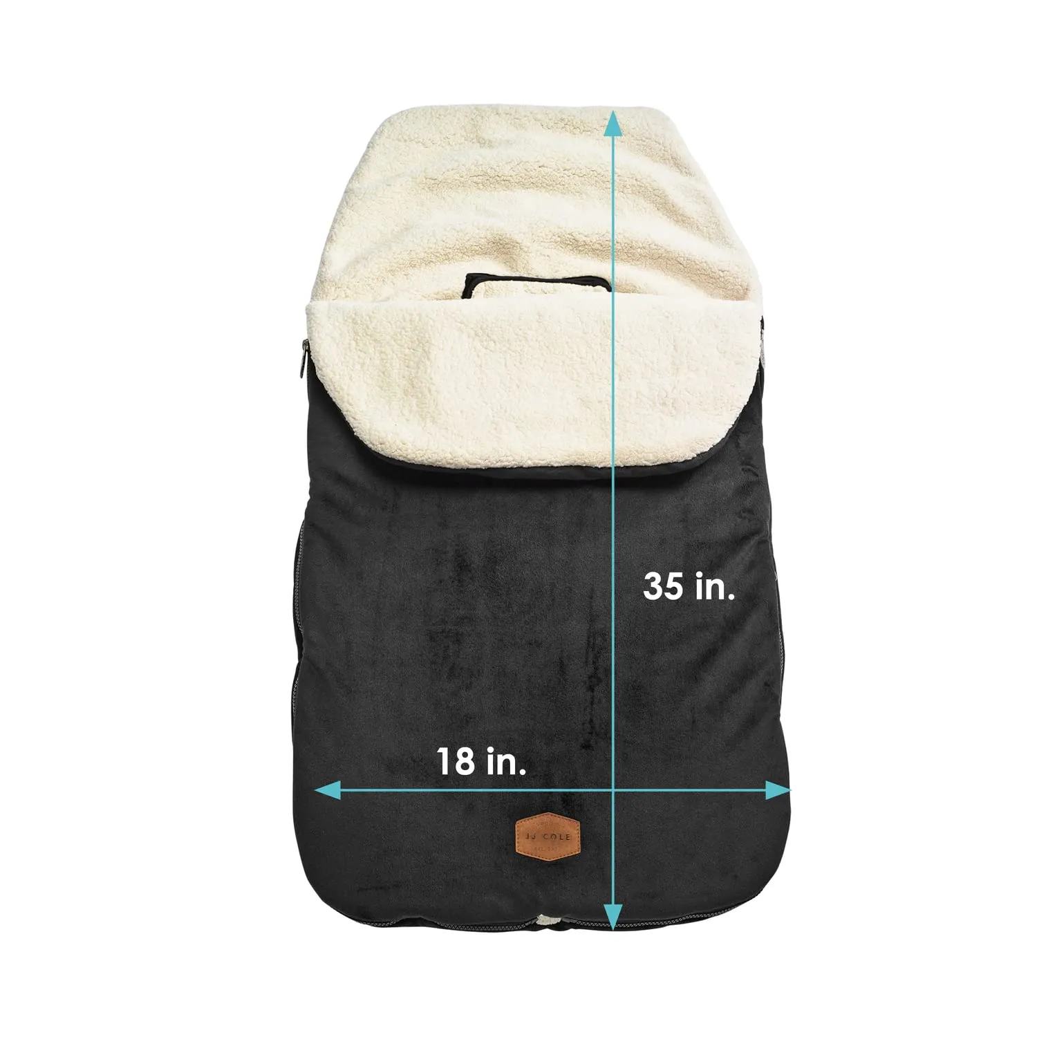 Tomy Cole Bundleme - Original, Toddler Bunting Bag, Winter Protection for Baby Car Seats and Strollers, Black