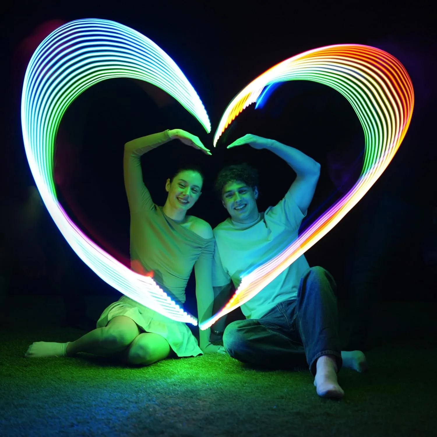 TOSY Flying Ring - 16 Million Color RGB or 12 LEDs, Super Bright, Lost Mode, Auto Light Up, 4th of July Camping Essentials for Kids/Teens/Boy/Girl, Safe, Waterproof, Pool/Beach Games, Lightweight Toy