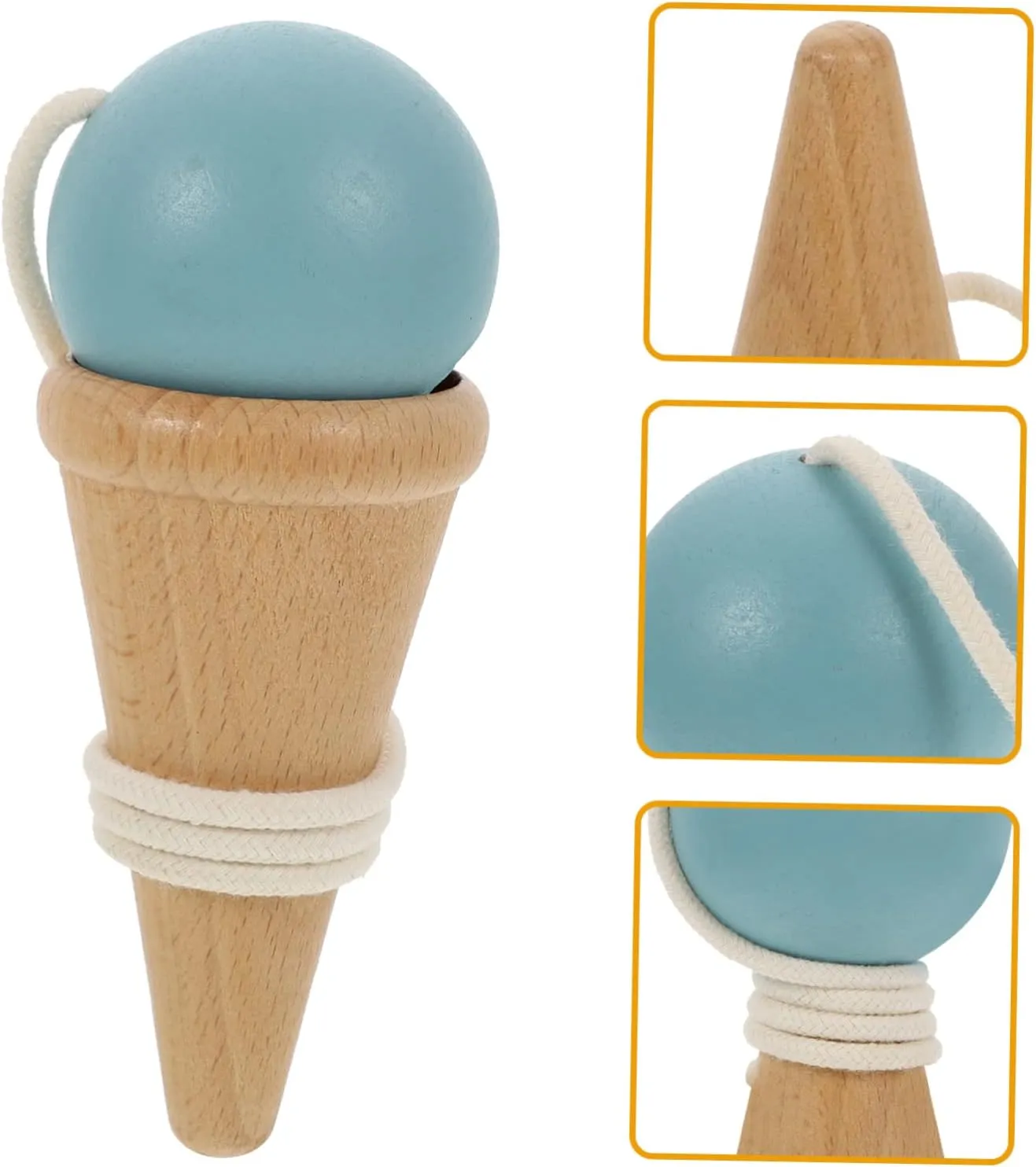 Totority Skill Ball Sports Accessories Indoor Playset Kidcraft Playset Kids Playset Portable Cup Kids Travel Accessories Sport Accessories Children Supply Kendama Baby Pull Wire Wood Toy