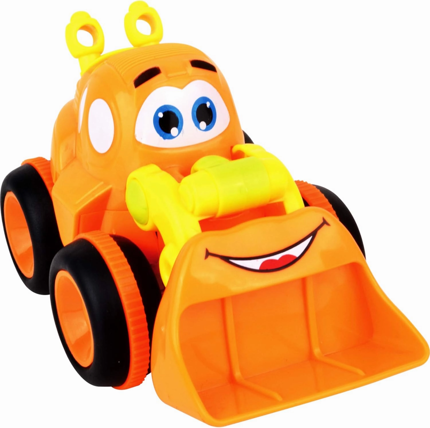 Toys for 2-Year-Olds – 3 Friction Powered Trucks, Push & Go Cartoon Construction Vehicles – Pull Back Car Playset & Toy Trucks for Toddlers
