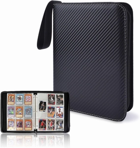 Trading Card Binder 9 Pocket, Large Binders for Cards, PU Sports MTG TCG Collectible Trading Card Albums With Zipper 900 pockets