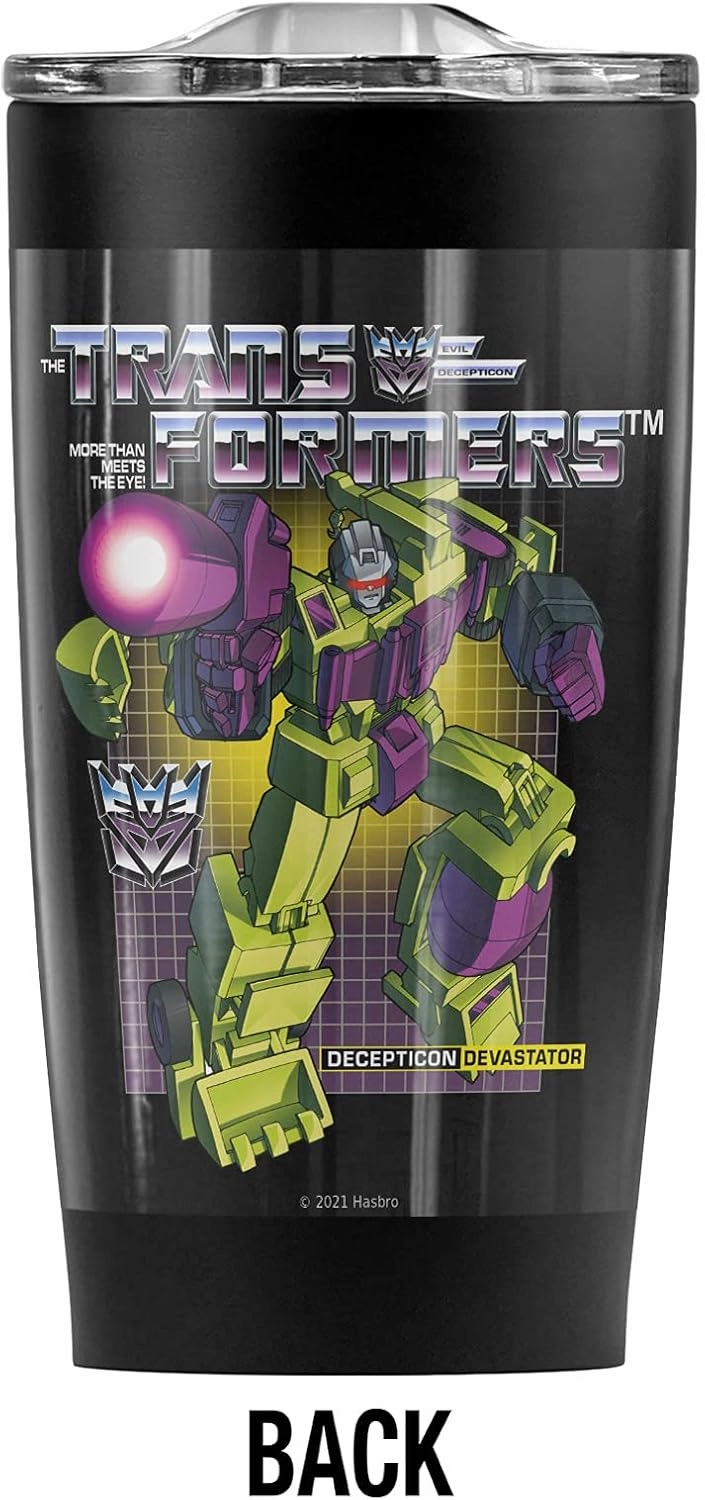 Transformers Devastator Stainless Steel Tumbler 20 oz Coffee Travel Mug/Cup, Vacuum Insulated & Double Wall with Leakproof Sliding Lid