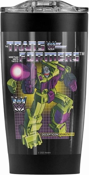 Transformers Devastator Stainless Steel Tumbler 20 oz Coffee Travel Mug/Cup, Vacuum Insulated & Double Wall with Leakproof Sliding Lid