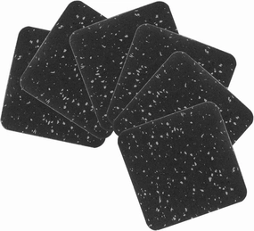Treadmill Accessories 6 Pack Rubber Exercise Mat Soft Gym Pads for Hardwood Floors Noise Dampening Mats