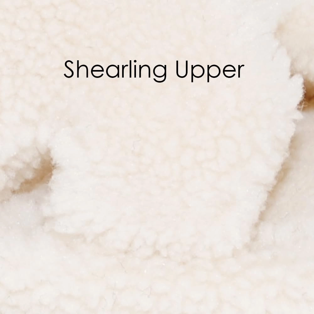 TRENDSUP Open Toe Slippers for Women, Adjustable, Memory Foam, Fuzzy Fur Lining, Non Slip Sole