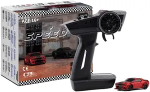 Turbo Racing C75 1/76 Scale Mini RC Car, 2.4G 4CH Remote Control Drift Racing Car Model, RWD Electric RC Drift Vehicle Toys Gift for Adult