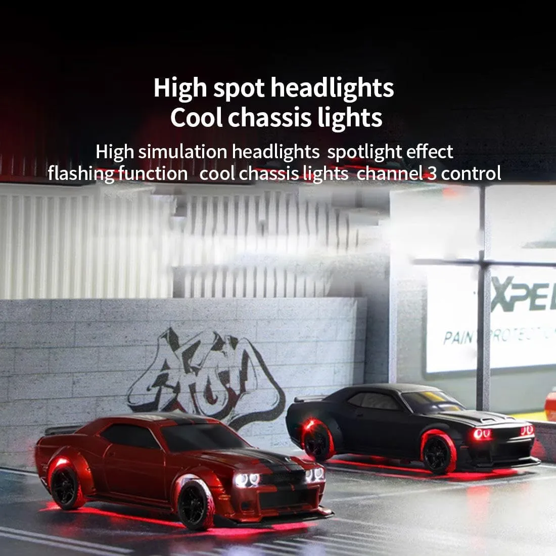 Turbo Racing C75 1/76 Scale Mini RC Car, 2.4G 4CH Remote Control Drift Racing Car Model, RWD Electric RC Drift Vehicle Toys Gift for Adult