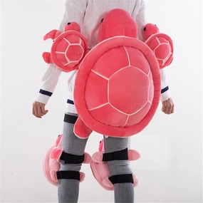 Turtle Butt Pads for Skating Snowboard Butt Pad with 2 Knee Pads Plush Cute Turtle Shape Protective Gear for Winter Girls Waterproof Buckle Strap Skiing Snowboarding Protection