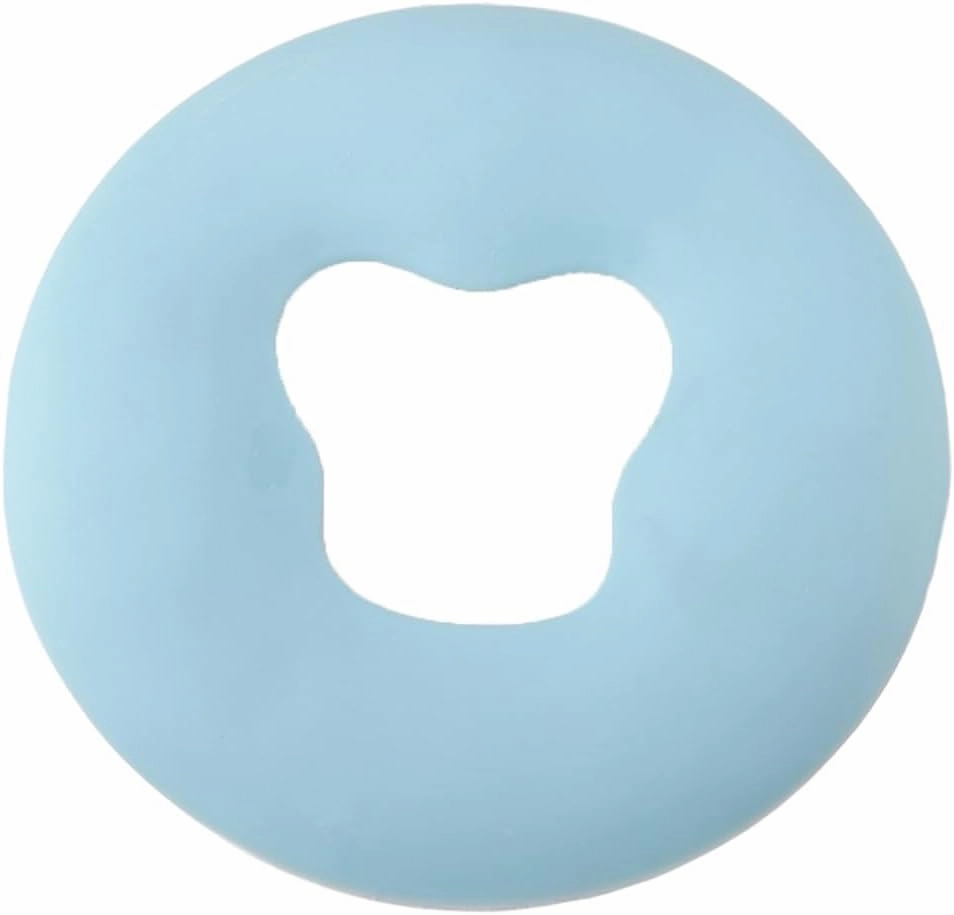 U Shape Massage Pillow, Basic Massage Face Spa Gel Pad Face Relax Body Massage Cradle Cushion Health Care Green Soft Overlay Face Relax Cradle Cushion Pad(Sky Blue)