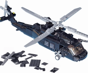UH60 Black Hawk Helicopter Model, Military Plane Building Block Sets (660 Pieces) for Army Airplane Lovers, Kids (8 Years) and Adults