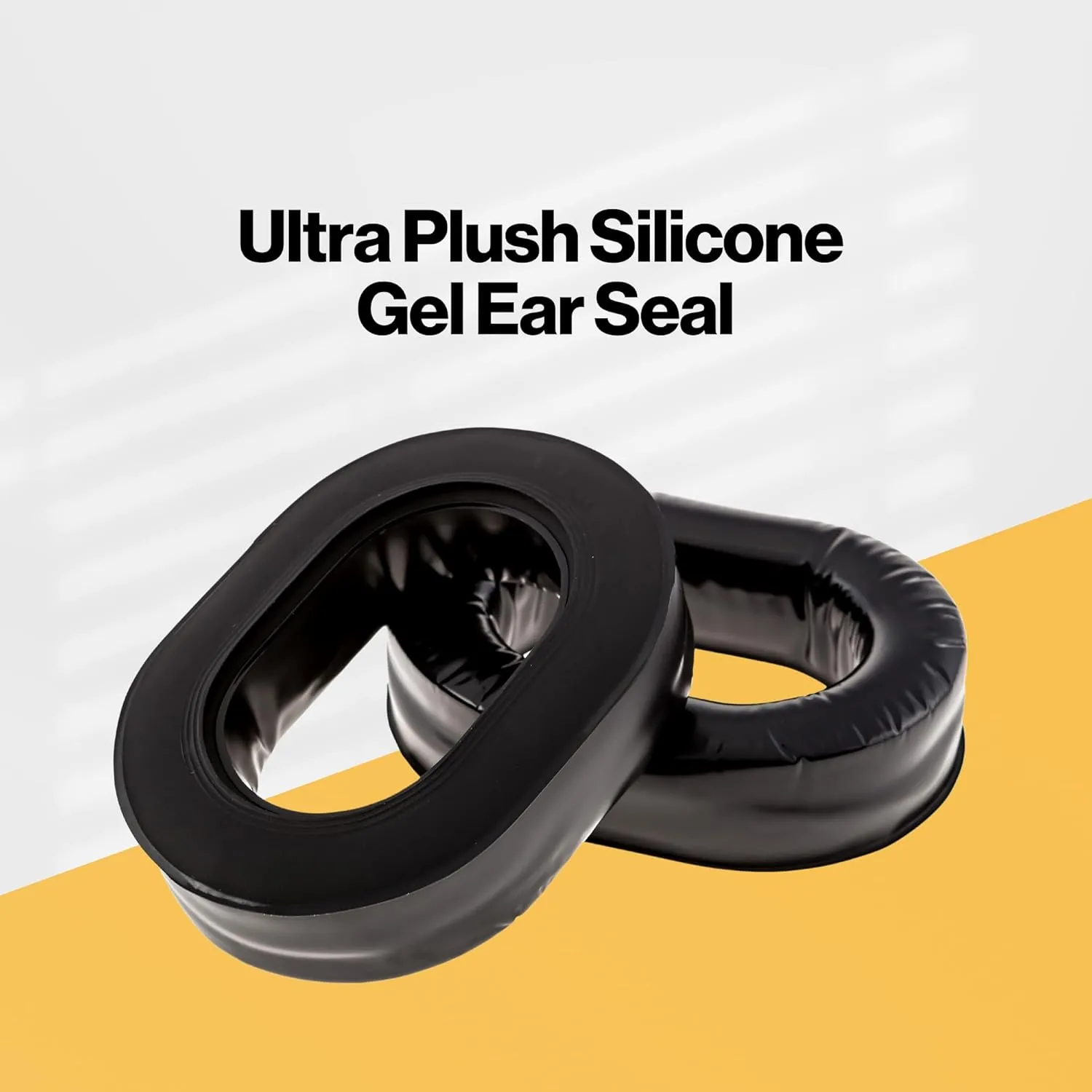 Ultra Plush Silicone Gel Ear Seals Ear Pads Replacement for Aviation Headset, Racing, Gaming, Safety Style Headsets (Sold in Pairs)