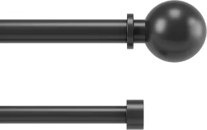 Umbra Bolas Double Curtain Rod 72" - 144", Black