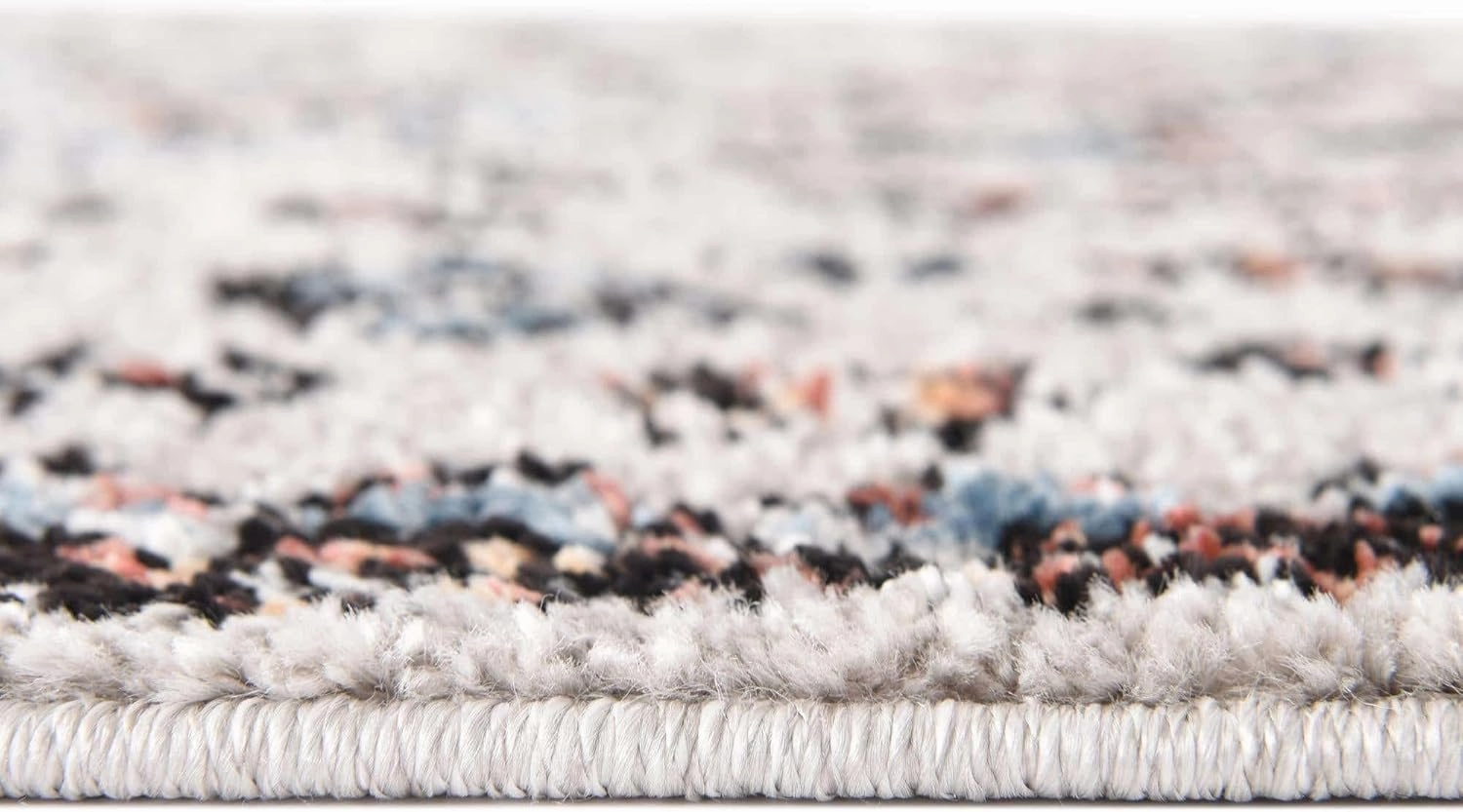 Unique Loom Aramis Collection Area Rug - Victor (4' 1" x 6' 1" Rectangle, Gray/ Black)