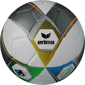 Unisex- Adult Football Hybrid Eco, Silver/Navy, 5