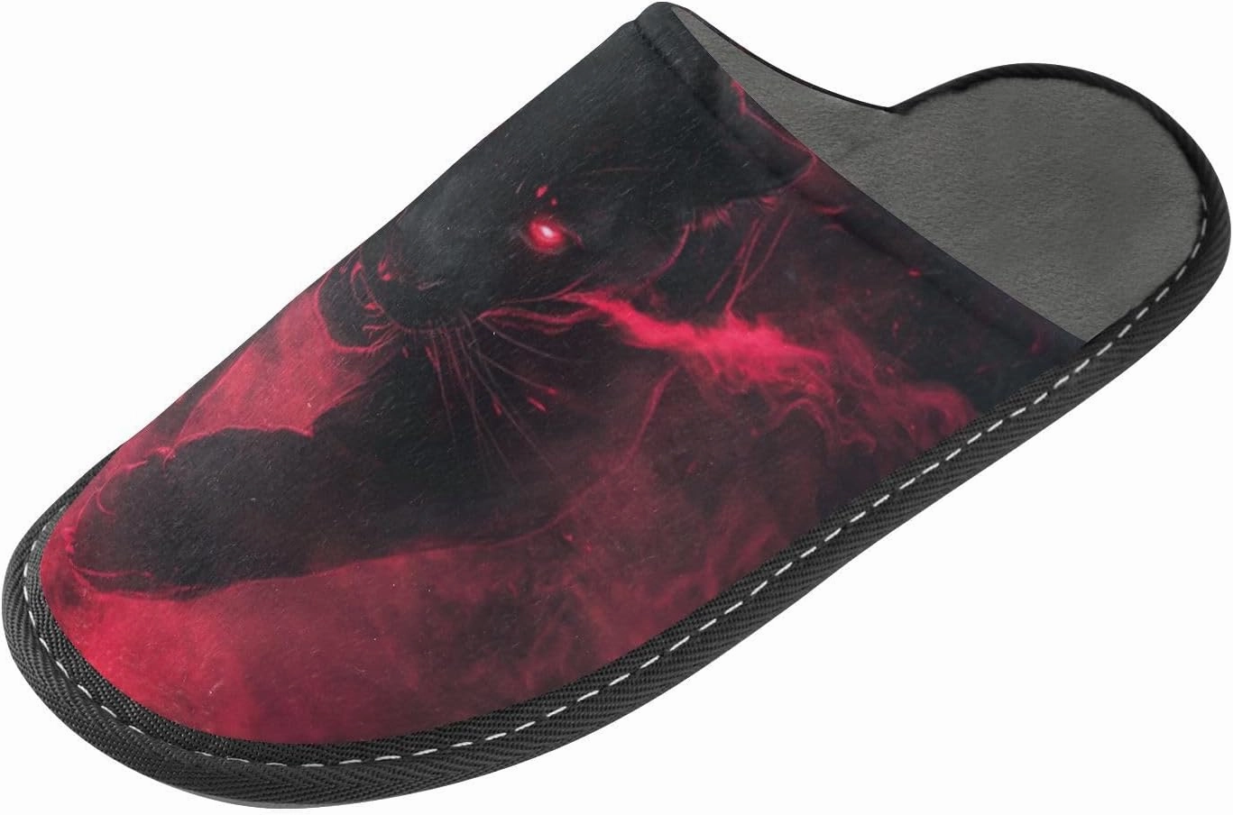 Unisex Womens Mens Zombie Skull House Slippers Comfy Warm Plush Slip-On Felt Cozy Memory Home Slippers Indoor Outdoor Fall Winter Home Shoes