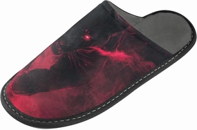Unisex Womens Mens Zombie Skull House Slippers Comfy Warm Plush Slip-On Felt Cozy Memory Home Slippers Indoor Outdoor Fall Winter Home Shoes