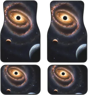 Universal Car Floor Mats Set of 4 Beautiful Galaxy - Anti-Slip Water Repellent Neoprene Car Mat (Front   Rear) Auto Foot Mats for Car SUV Truck Van