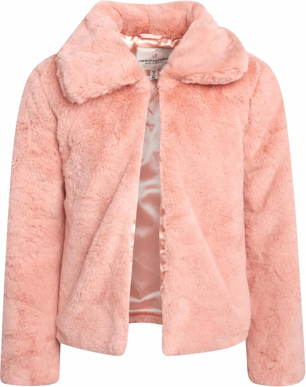 URBAN REPUBLIC Girls' Bolero Jacket - Stylish Cropped Faux Fur Bolero Cardigan - Fashion Outerwear Jackets for Girls (7-14)