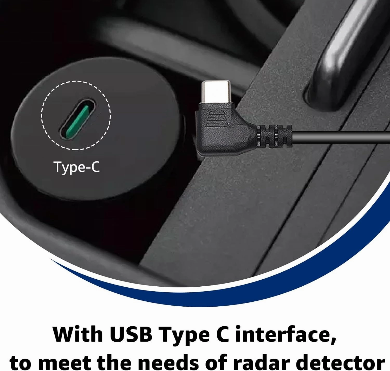 USB-C to RJ11 Power Cord, 3.3Ft Length, Compatible with Escort MAX360 MAX 360c, IX, IXc, 9500 IX,Uniden R1 R3 R7, Beltronics, Cobra, Radenso XP etc.