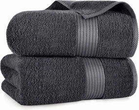 Utopia Towels Extra Large Bath Sheets 2 Pack, 35 by 70 Inches,100% Cotton Highly Absorbent & Quick Dry Bath Towel for Adults, Super Soft Towel, Grey