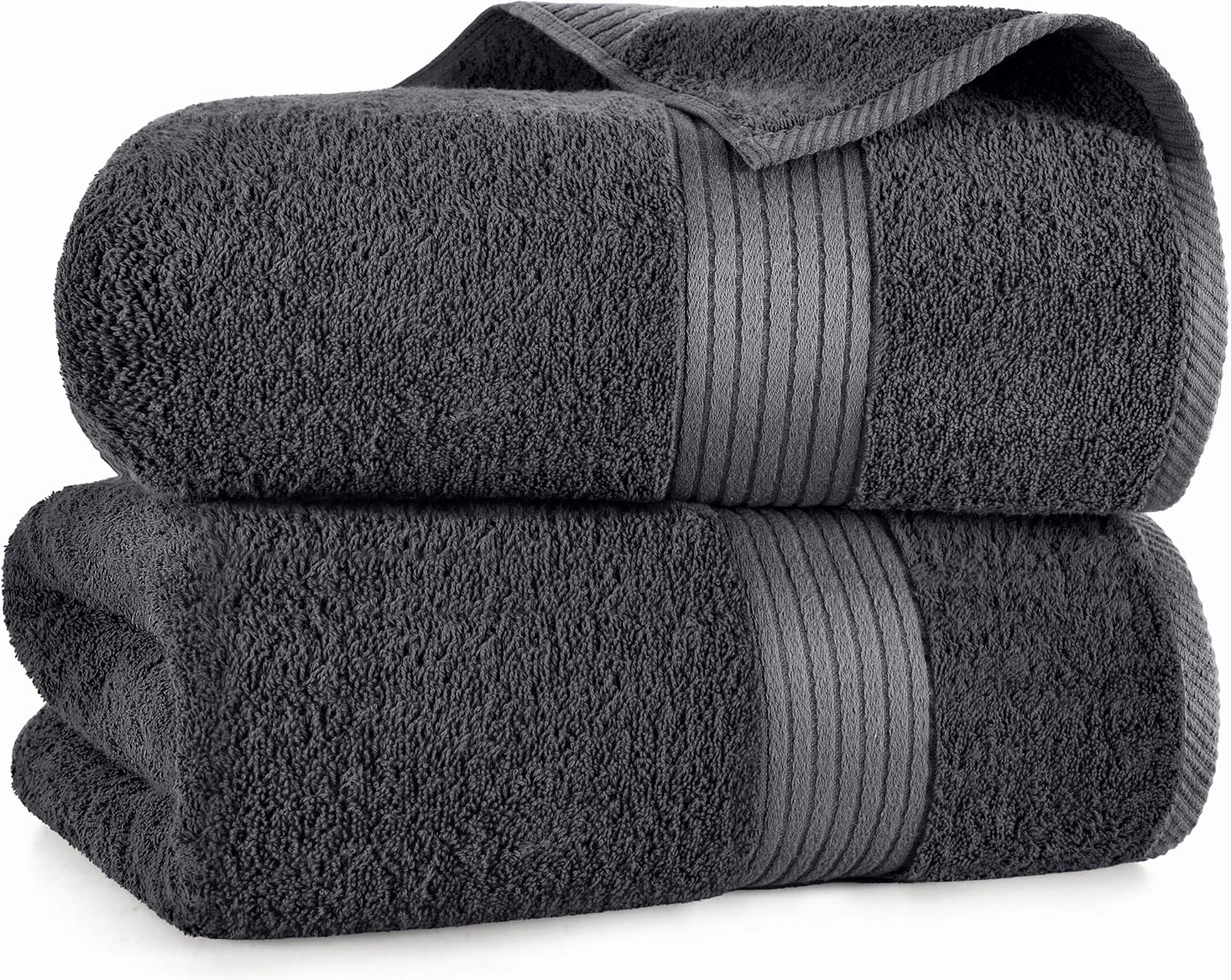 Utopia Towels Extra Large Bath Sheets 2 Pack, 35 by 70 Inches,100% Cotton Highly Absorbent & Quick Dry Bath Towel for Adults, Super Soft Towel, Grey