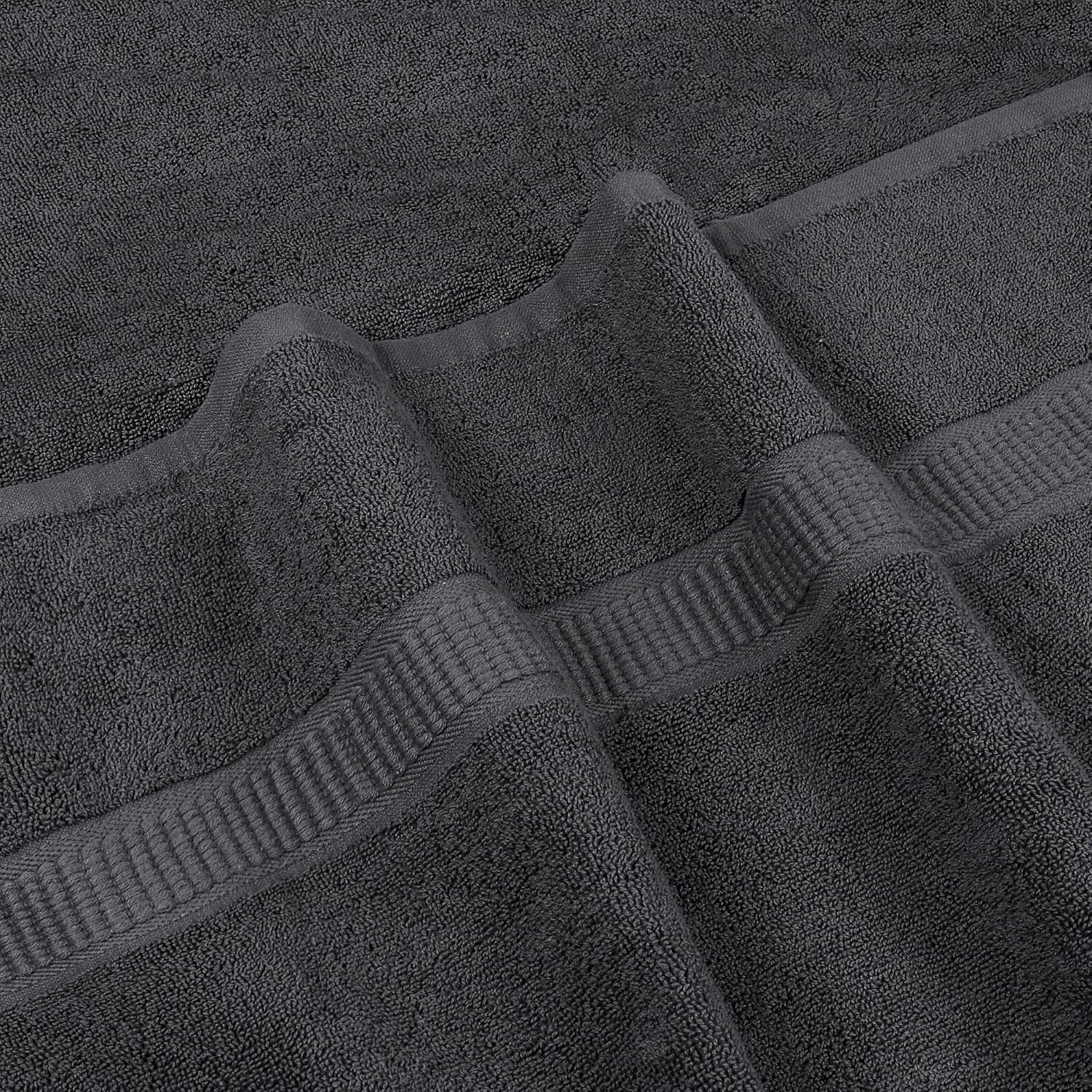 Utopia Towels Luxurious Jumbo Bath Sheet 2 Piece, 600 GSM, 35 by 70 Inches, 100% Ring Spun Cotton, Highly Absorbent and Quick Dry Extra Large Bath Towel, Super Soft Towel, Grey