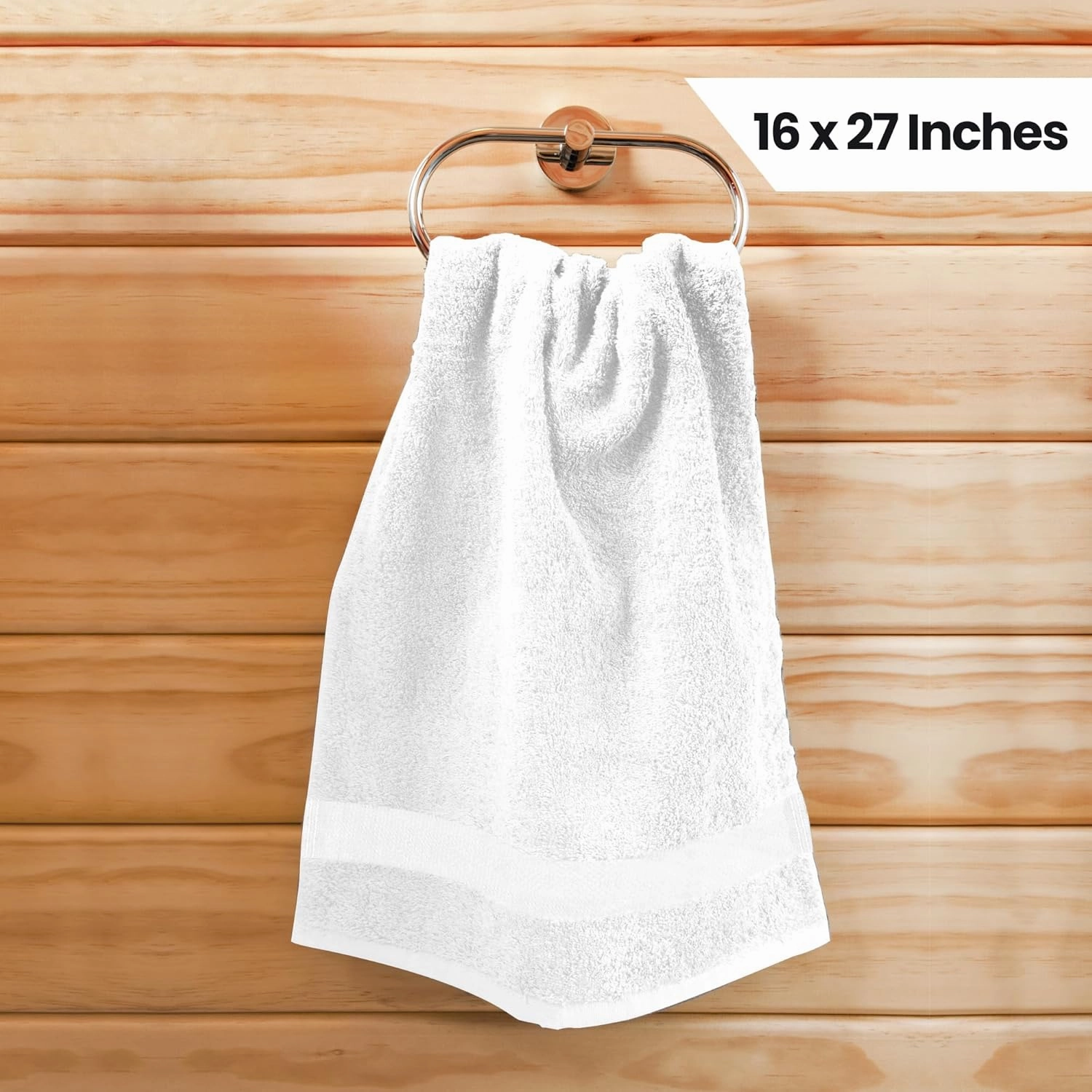 Utopia Towels White Salon Towels, Pack of 72 (Not Bleach Proof, 16 x 27 Inches) Highly Absorbent Towels for Hand, Gym, Beauty, Spa, and Home Hair Care