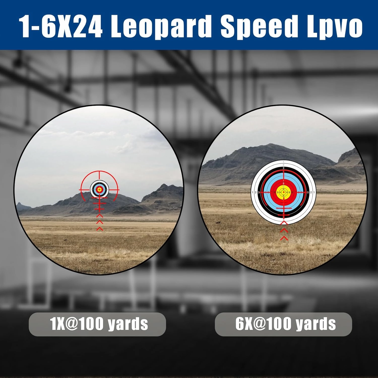 UUQ Leopard Speed 1-6/1-8/1-10x24 SFP LPVO Rifle Scope with BDC, Optics, Extended Range, 11 Levels Red Illumination,Cantilever Mount