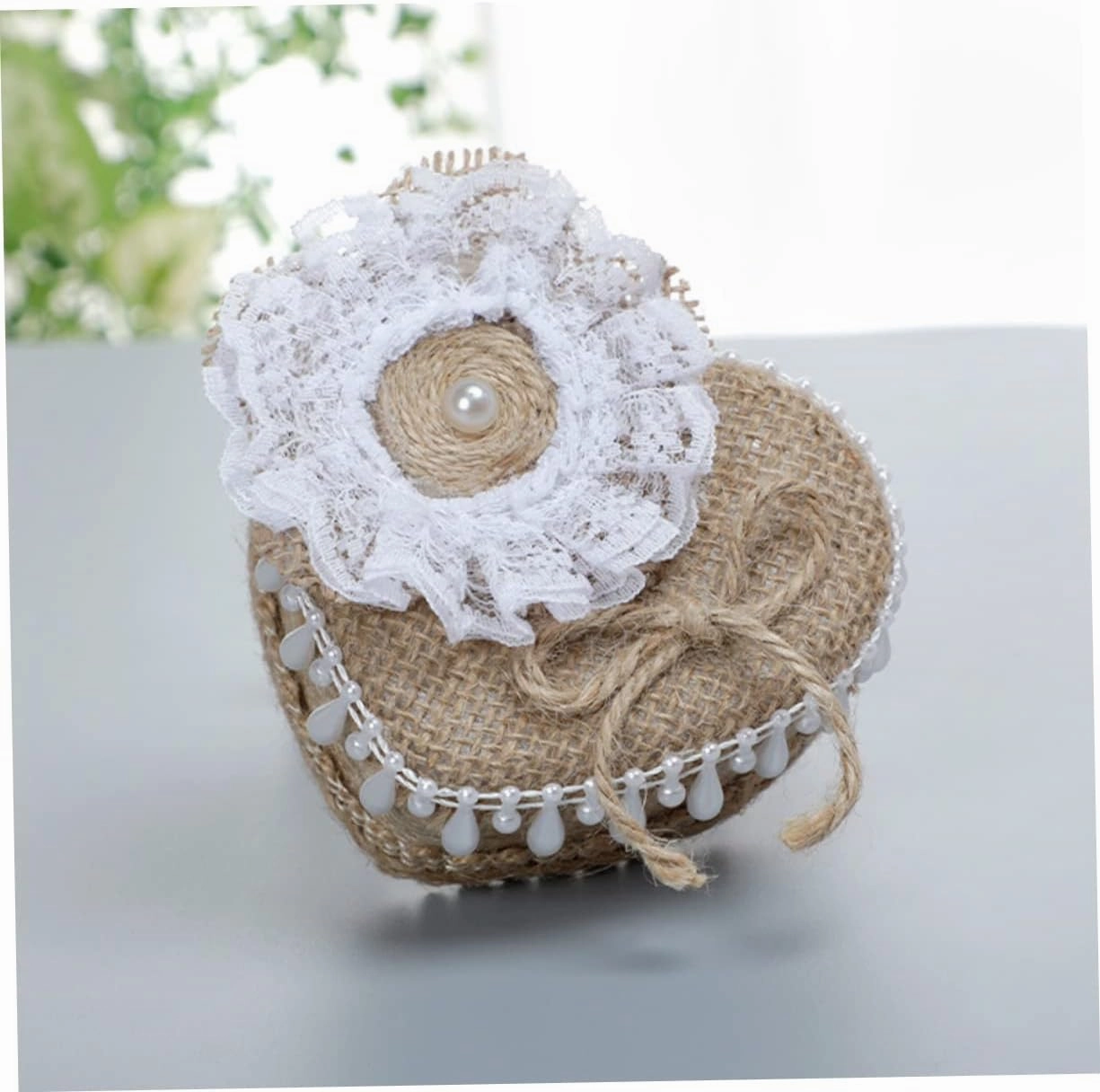 VALICLUD 4pcs Engagement Box Rustic Linen Covered Jewelry Case for Wedding Ceremony Storage for Keepsakes Compact Lightweight Design for Proposals Anniversaries