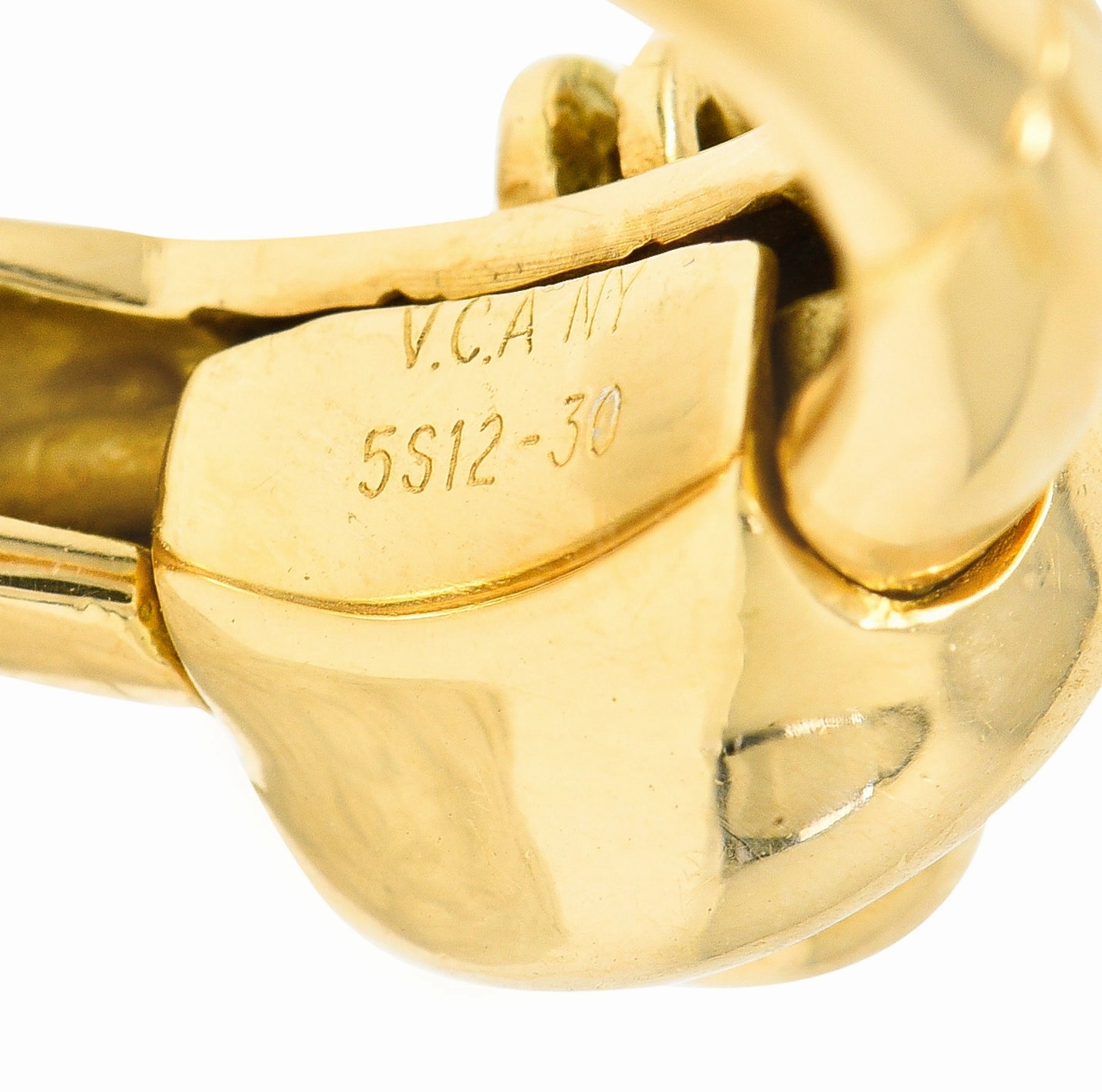 Van Cleef & Arpels French Diamond 18 Karat Yellow Gold Vintage Teddy Bear Convertible Pendant To Band Ring