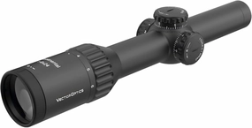 Vector Optics Continental 1-6x24 LPVO Rifle Scope, 30mm Tube, CQB Riflescope, Illuminated Reticle, 90% Light Transmission, Designed for AR Tactical Competition Hunting, Lock Turret, SCOC-44