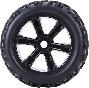 VGEBY RC Car Tire, 4pcs Rubber Tyre for 1/8 RC Truck Car, Compatible with HSP/HPI/Savage Flux ZD Racing TM