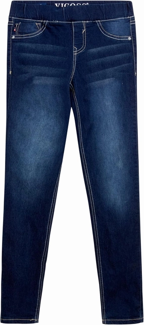 VIGOSS Girls' Jeggings - Pull On Super Stretch Denim Skinny Jeans for Girls (2T-16)