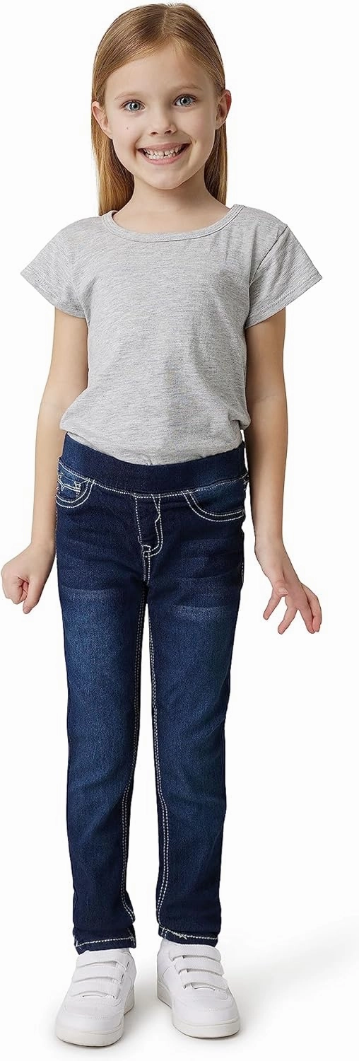 VIGOSS Girls' Jeggings - Pull On Super Stretch Denim Skinny Jeans for Girls (2T-16)