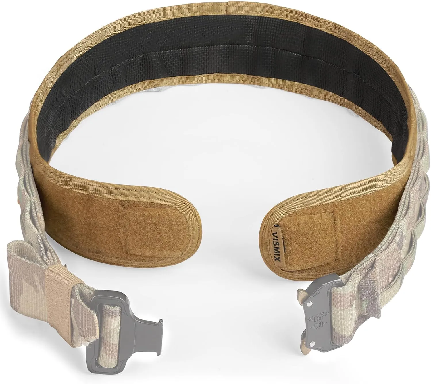 VISMIX Tactical Anti-slip Pad Inner Belt with Loop System - Compatible for MOLLE Battle Belts with Outer Hook System