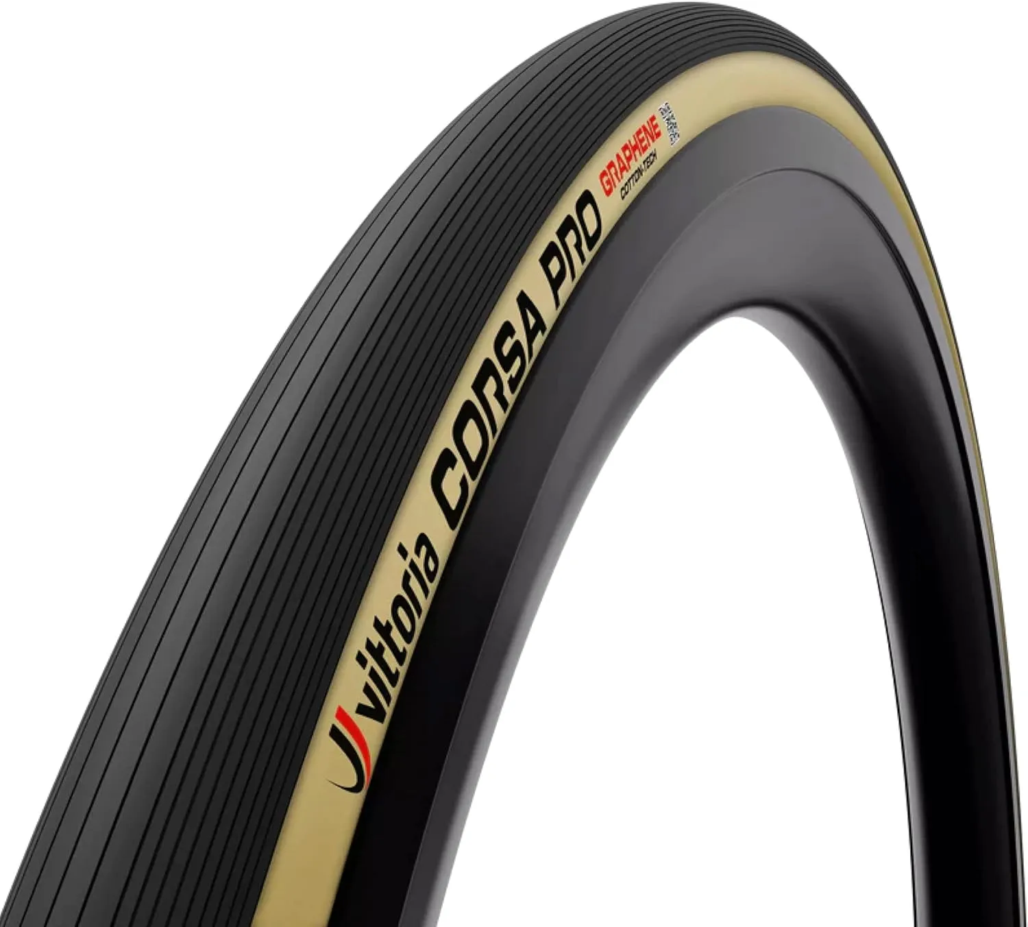 Vittoria Corsa Pro Tubeless-Ready Road Tire - 700x30c para - Race Formulation Graphene & Silica - 320 TPI Cotton-Corespun Casing for Lightweight & Durable Tires - Anti-Puncture Belt