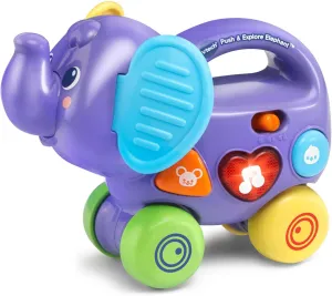 VTech Push and Explore Elephant, Purple