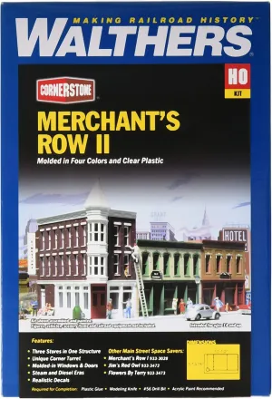 Walthers Cornerstone Series Kit HO Scale Merchant's Row II