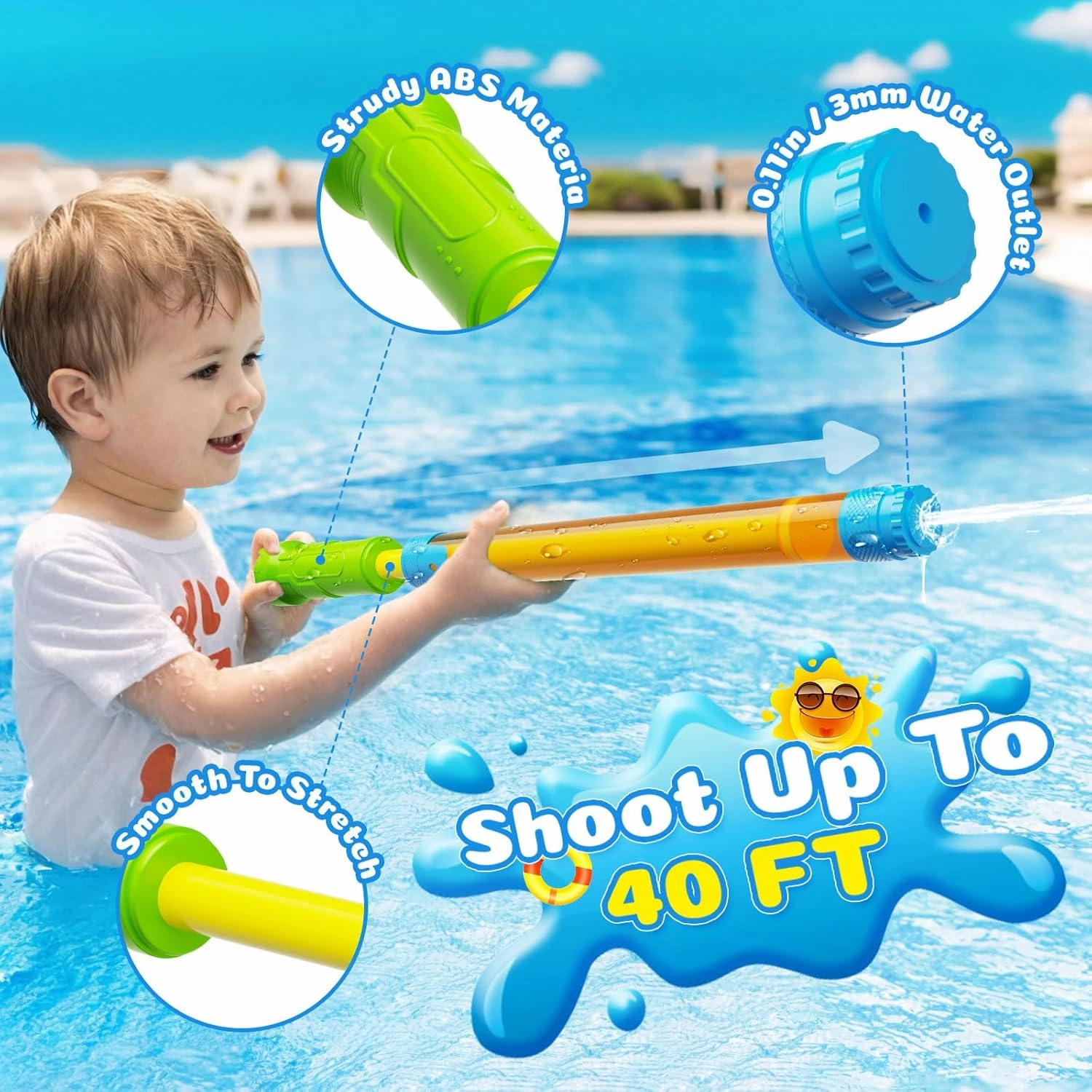 Water Gun Squirt Toys for Kids Adults: Outdoor Super Blaster Water Guns for Kids Age 3-4-5-8-12 Bulk - Fun Water Squirter Toy for Swimming Pool Beach Summer Outside Party Games（24 Pack）