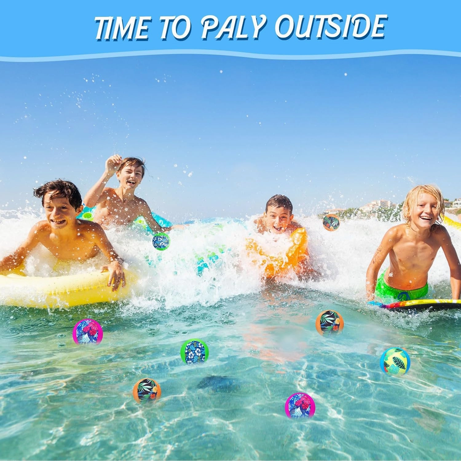 Water Skipping Ball for Children Water Grip Bouncing Ball Summer Beach Pool Toy for Adult Fun Swimming Pool Games Party Lake River Favors