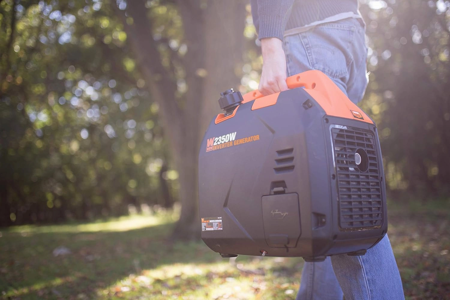 WEN 56235iX 2350-Watt Portable Inverter Generator with Fuel Shut Off and CO Sensor, Black